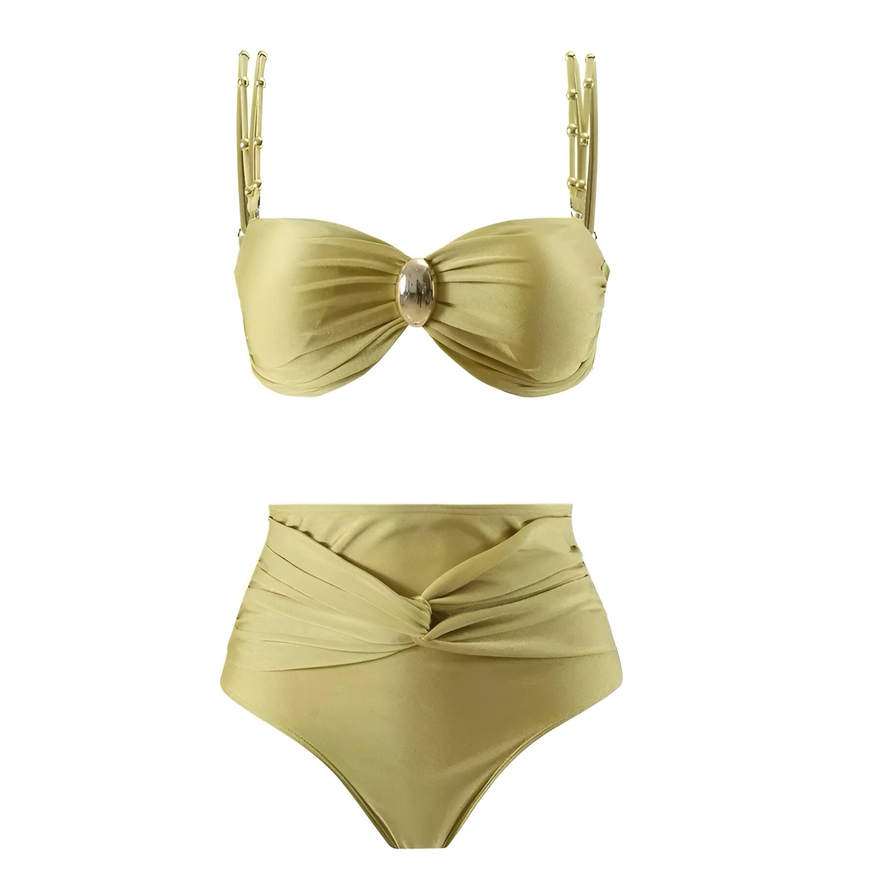 Urban Rythm Golden Hour Bikini with Draped Sarong