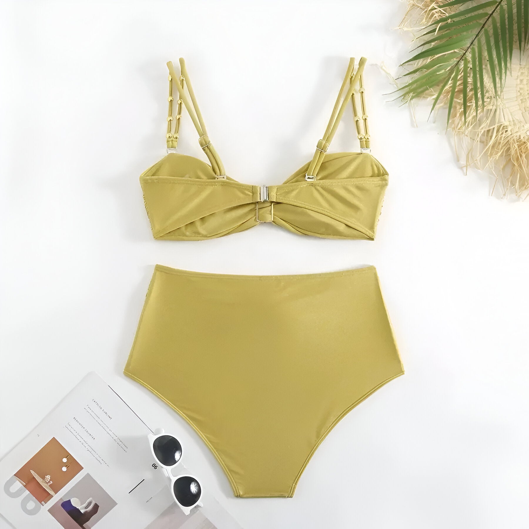 Urban Rythm Golden Hour Bikini with Draped Sarong