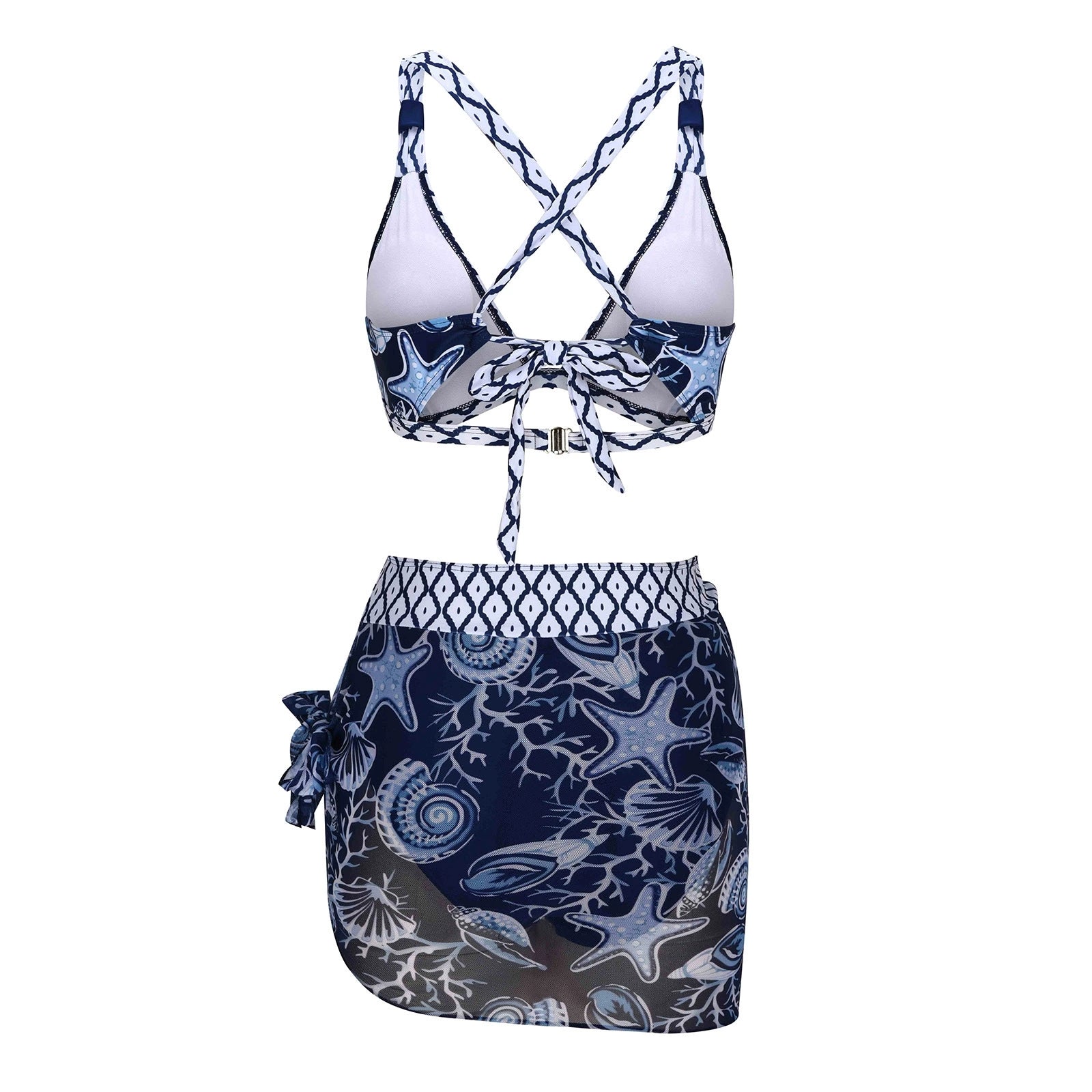 Paradise Island- Timeless Grace High-Waist Bikini Trio