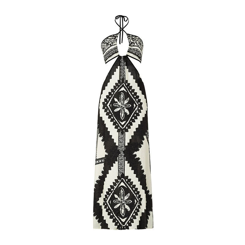 Sunset Essentials- Dual-Tone Bikini with Cover-Up Dress